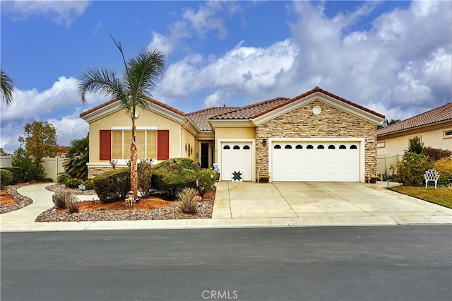 view of front of home featuring a garage