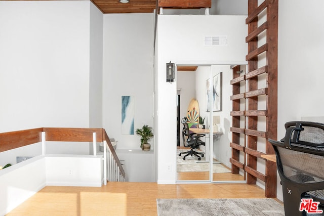 interior space featuring hardwood / wood-style flooring