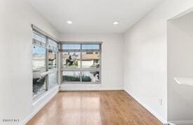 empty room with wood-type flooring