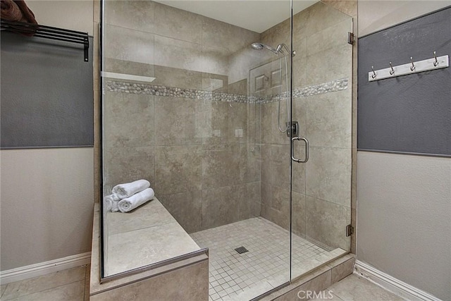 bathroom with walk in shower