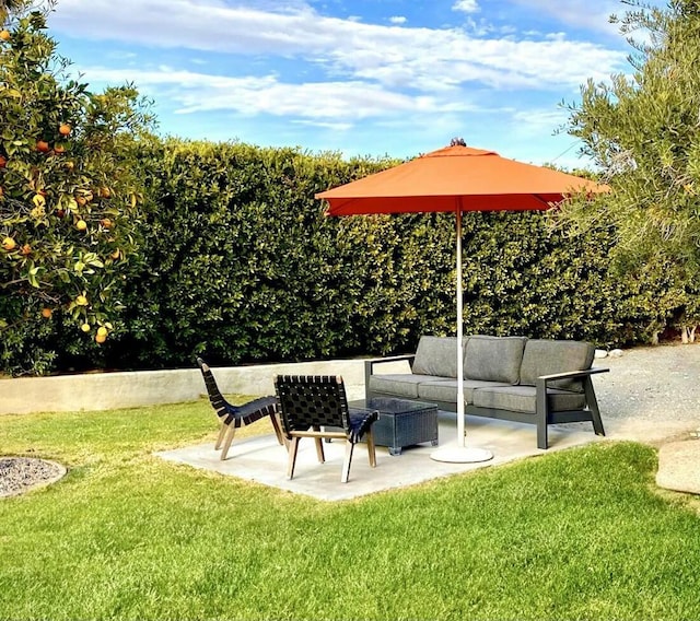 view of patio / terrace with outdoor lounge area