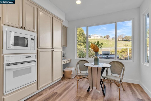 interior space featuring light hardwood / wood-style flooring