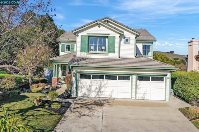 view of front of house featuring a garage