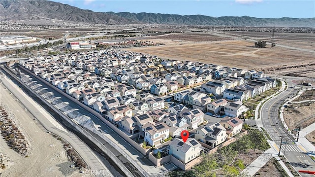 aerial view featuring a mountain view