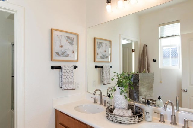 bathroom featuring vanity