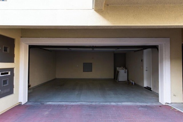 garage featuring electric panel