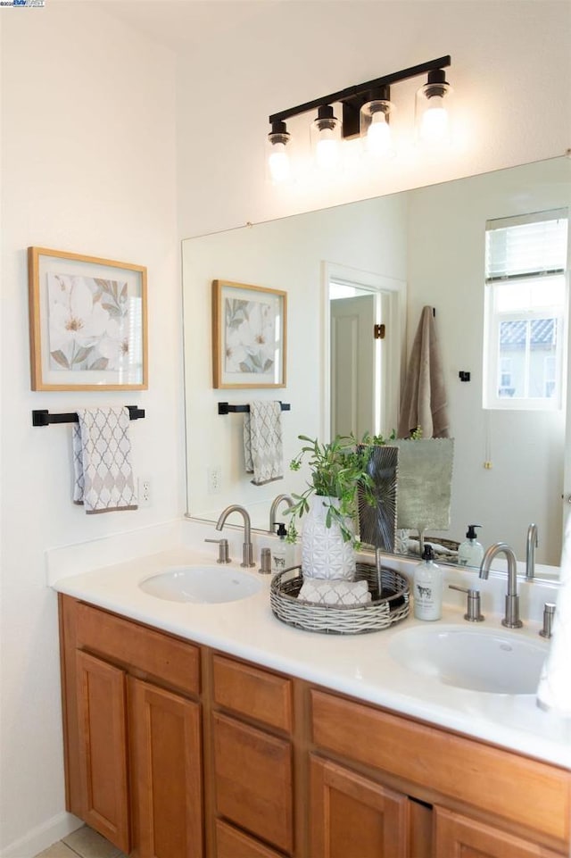 bathroom with vanity