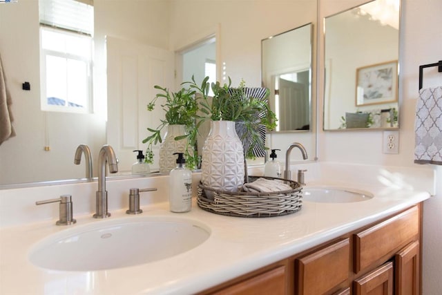 bathroom featuring vanity