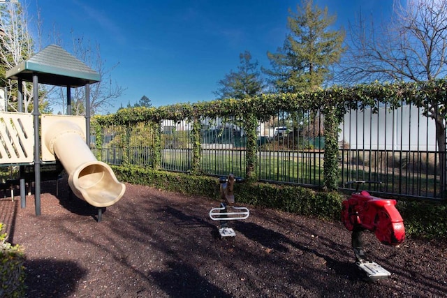 view of jungle gym