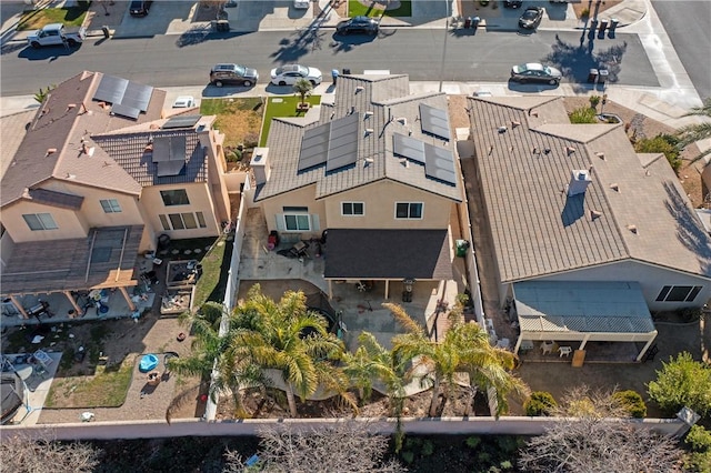 birds eye view of property featuring a residential view