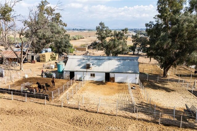 bird's eye view featuring a rural view