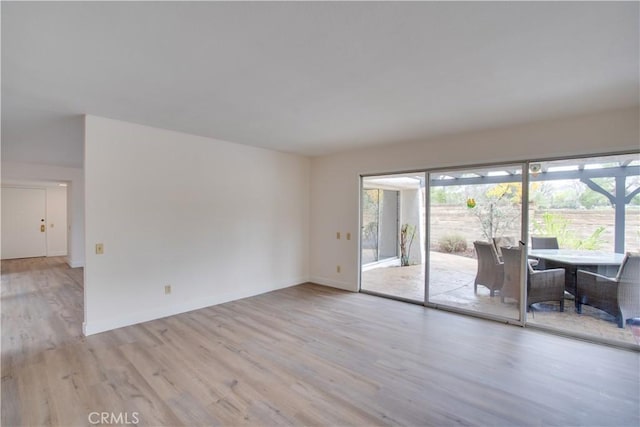 interior space featuring light wood-type flooring