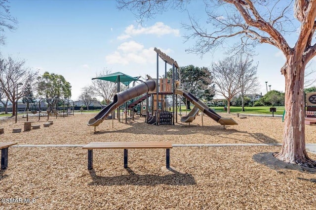 view of jungle gym