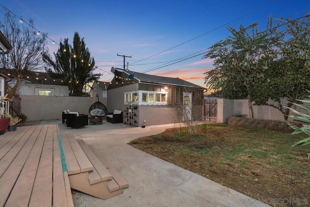 exterior space featuring a patio