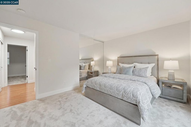 bedroom featuring carpet flooring