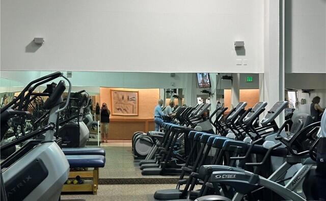 view of workout area