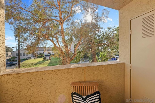 view of balcony