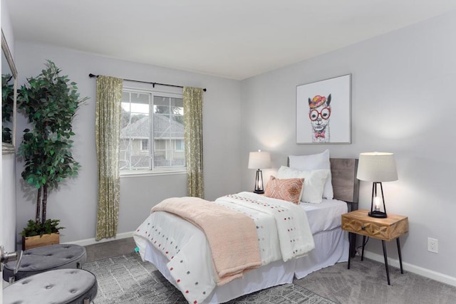 bedroom featuring carpet floors