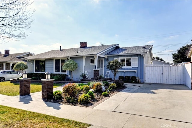 view of ranch-style house