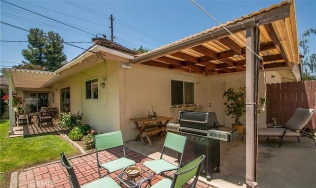 rear view of house featuring a patio