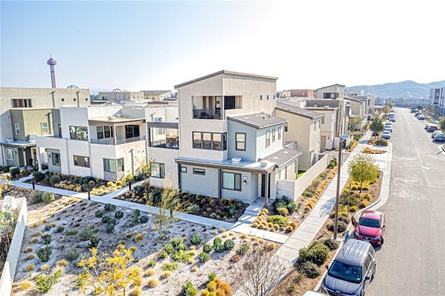 exterior space with a mountain view