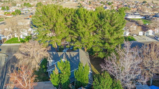 aerial view featuring a residential view