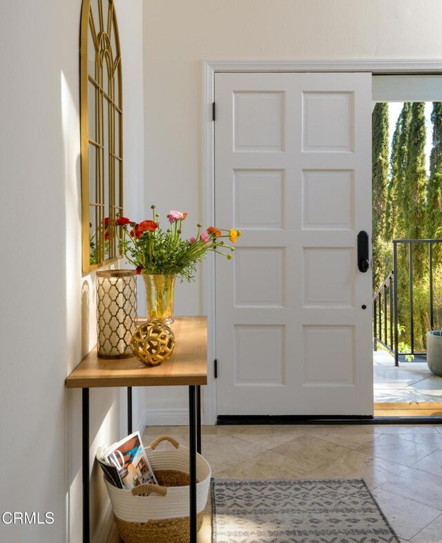 view of doorway to outside