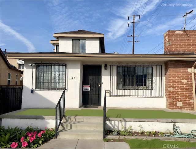 view of front of property with stucco siding