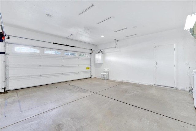 garage featuring electric panel