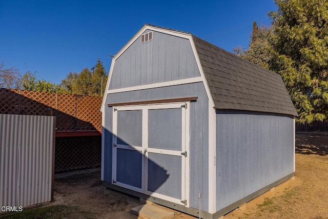 view of outbuilding