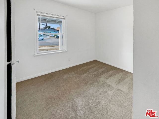 view of carpeted empty room