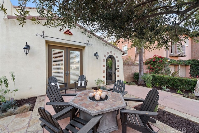 view of patio / terrace with french doors