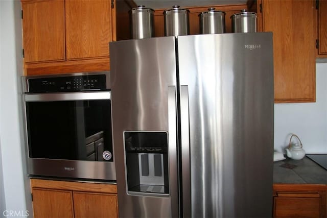 kitchen featuring appliances with stainless steel finishes