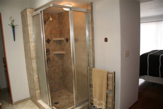 bathroom with walk in shower