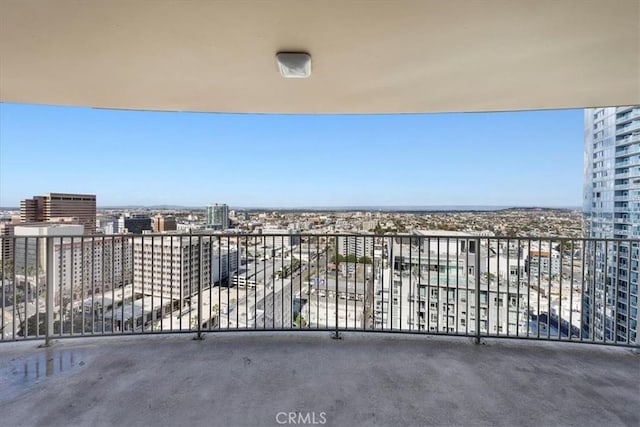 view of balcony