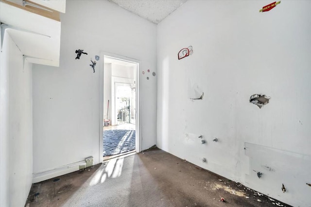 bathroom with concrete floors