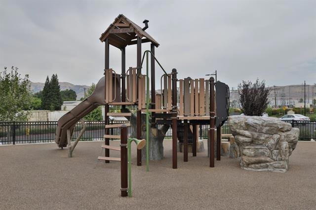 view of jungle gym