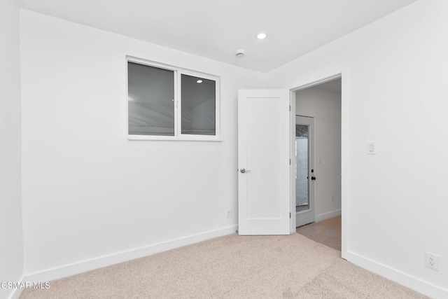 view of carpeted empty room