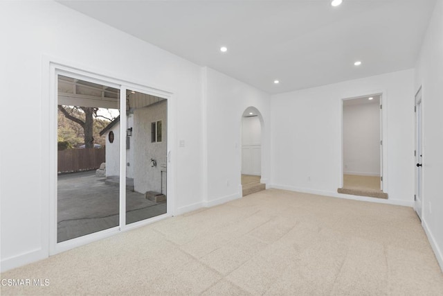 empty room featuring carpet flooring