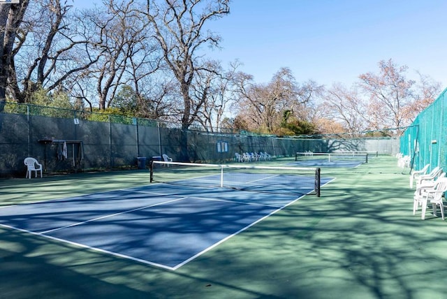 view of tennis court