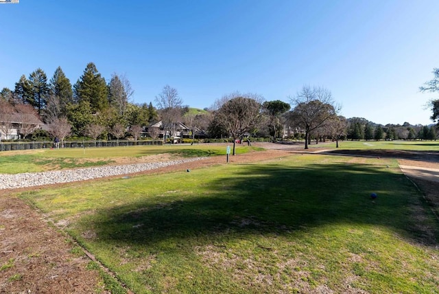 view of home's community featuring a yard