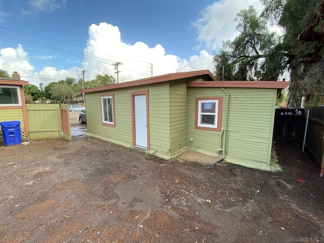 view of outbuilding