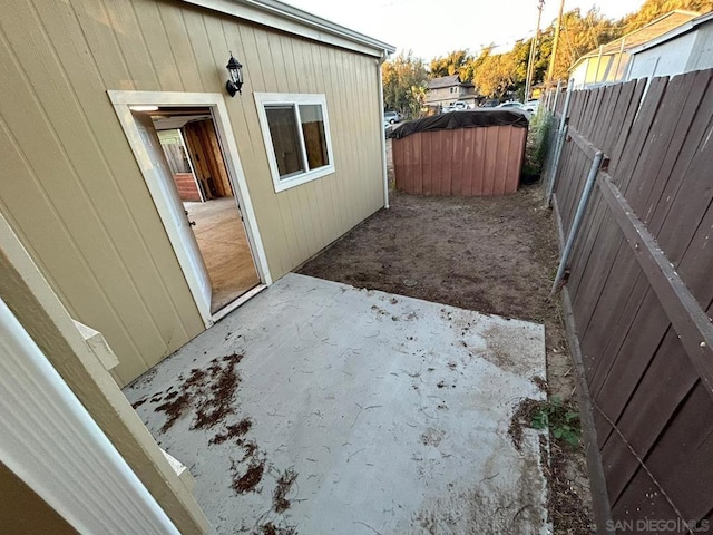 exterior space with a patio area