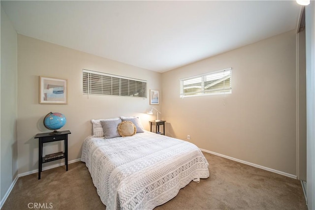 bedroom with carpet floors