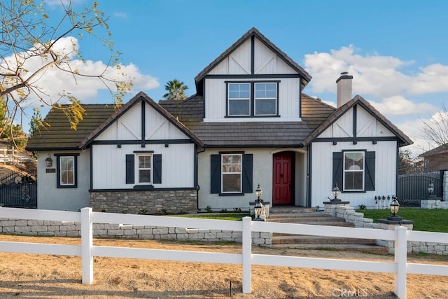 view of english style home