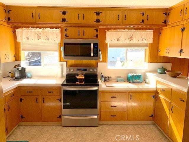 kitchen featuring appliances with stainless steel finishes