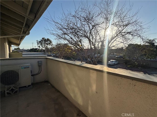 balcony with ac unit