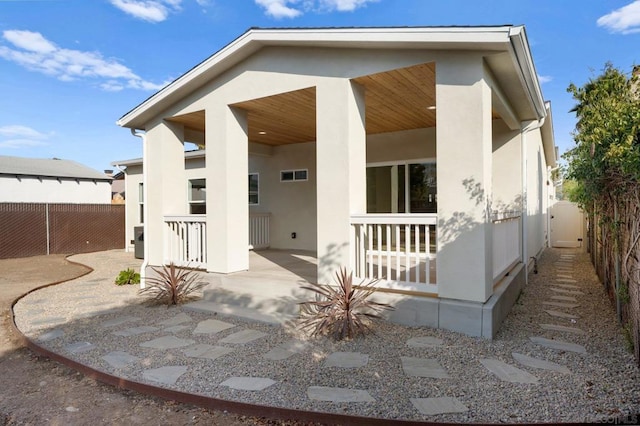 view of rear view of house