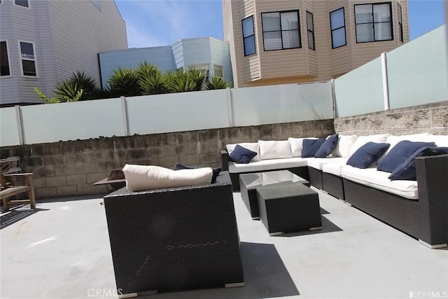 view of patio / terrace with outdoor lounge area