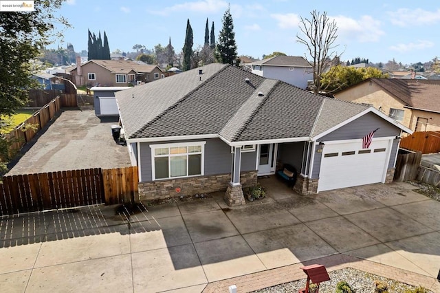 view of front of home featuring a garage